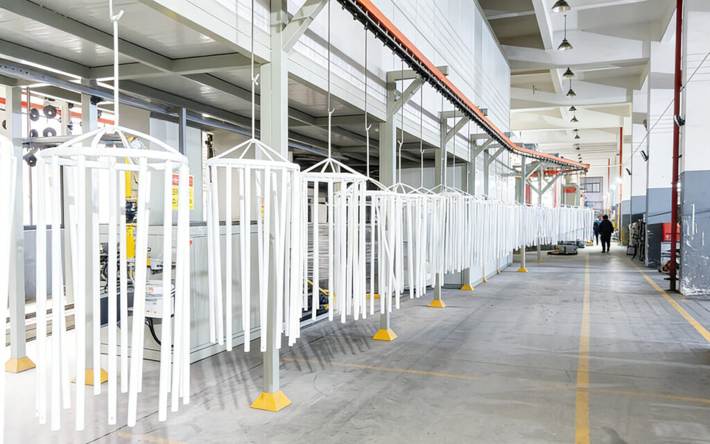 Manual powder coating line, Semi-automatic painting machine