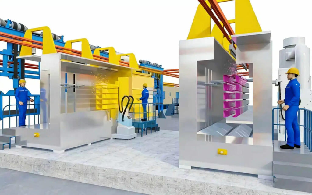 Customized Automatic Powder Coating Production Line