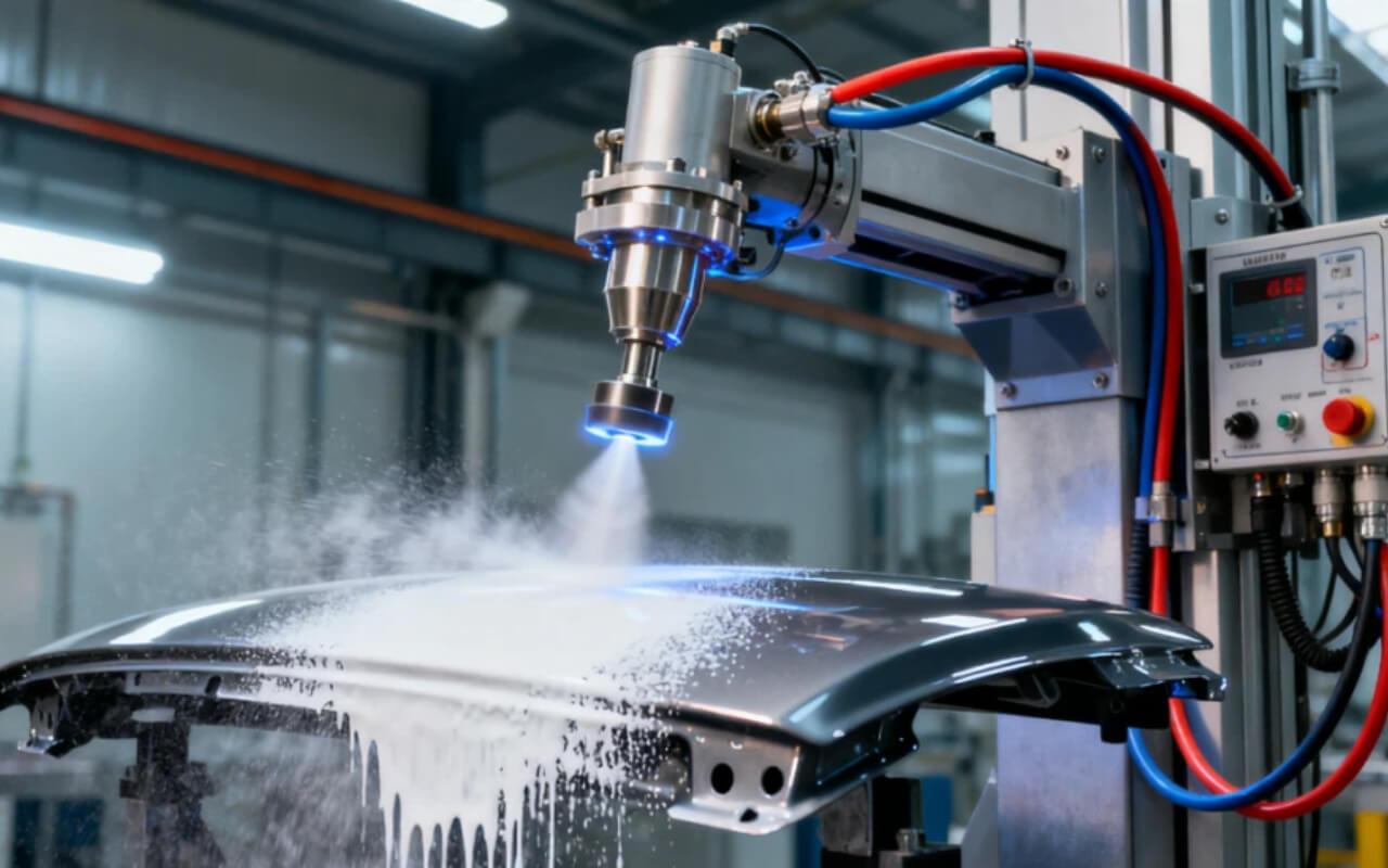 What are the most efficient automated methods for coating irregularly shaped furniture?