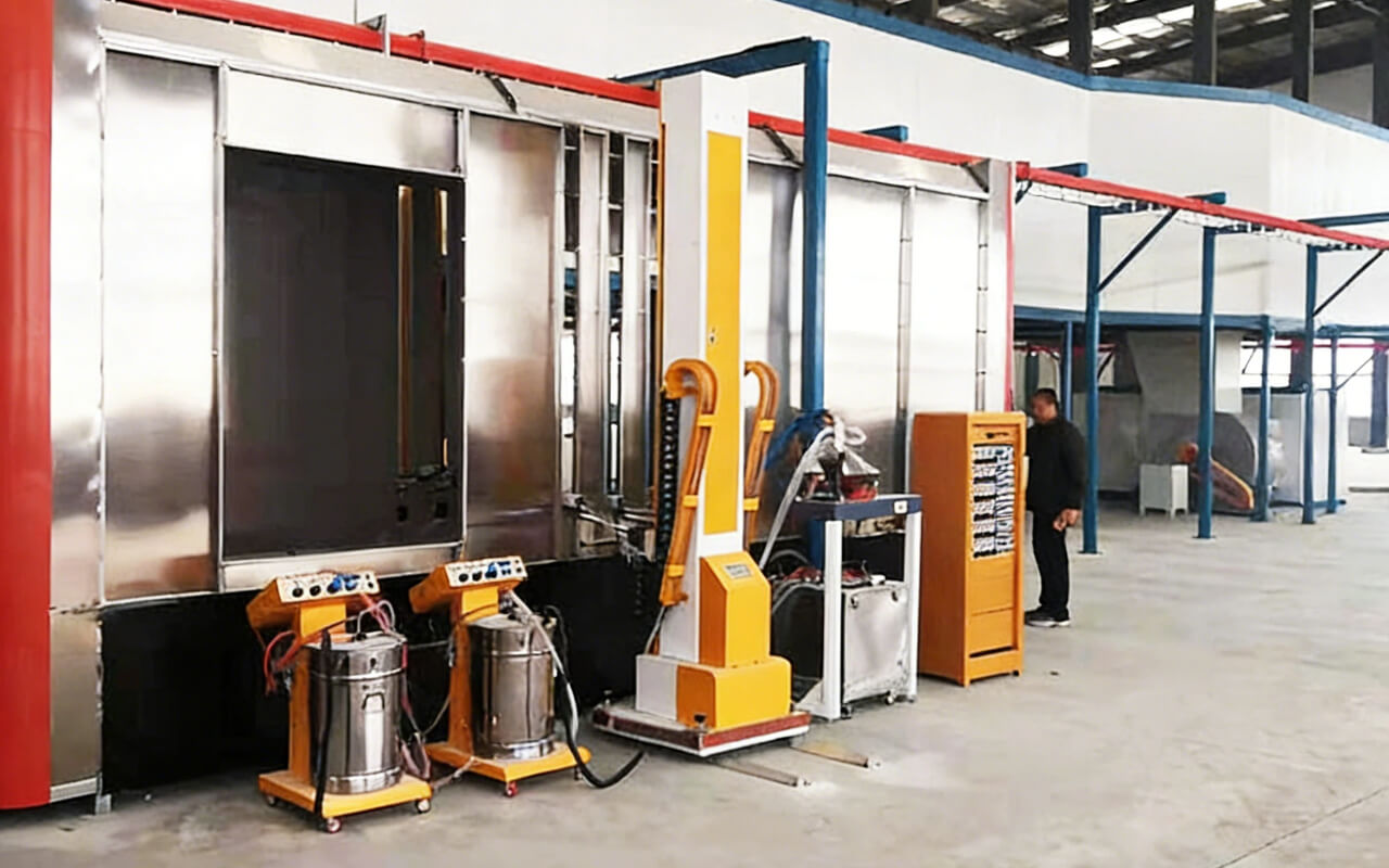 AI-powered spray painting Booth