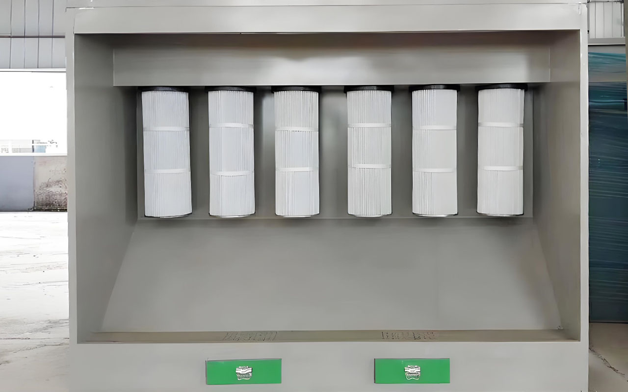 Stainless steel small powder booth