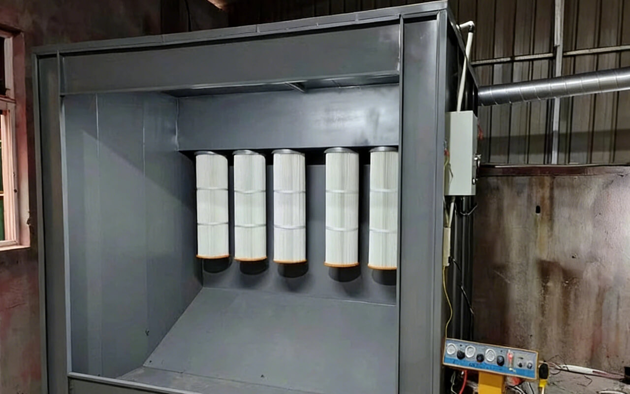 Filtration for powder coating processes