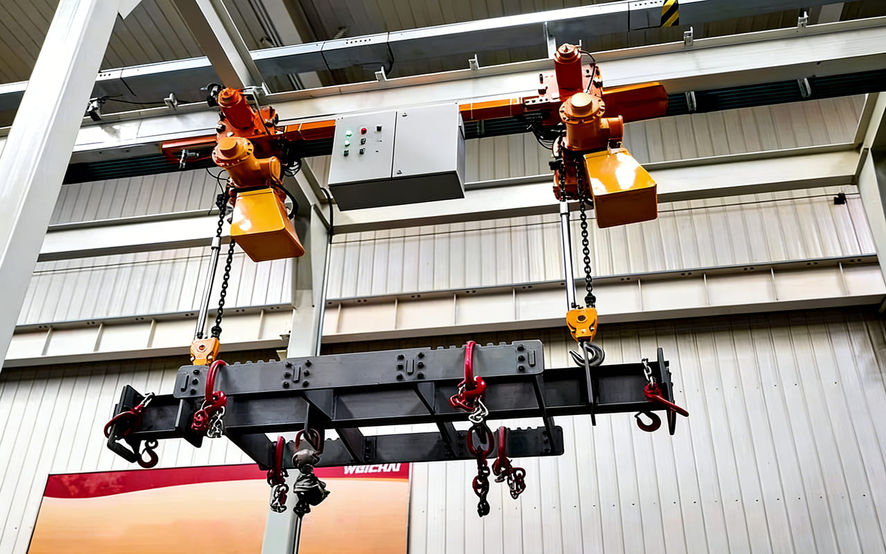 Electric hoist electrophoresis line