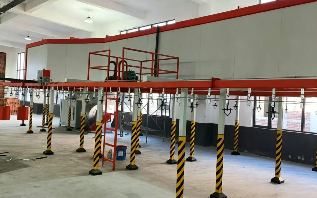 automatic powder coating line
