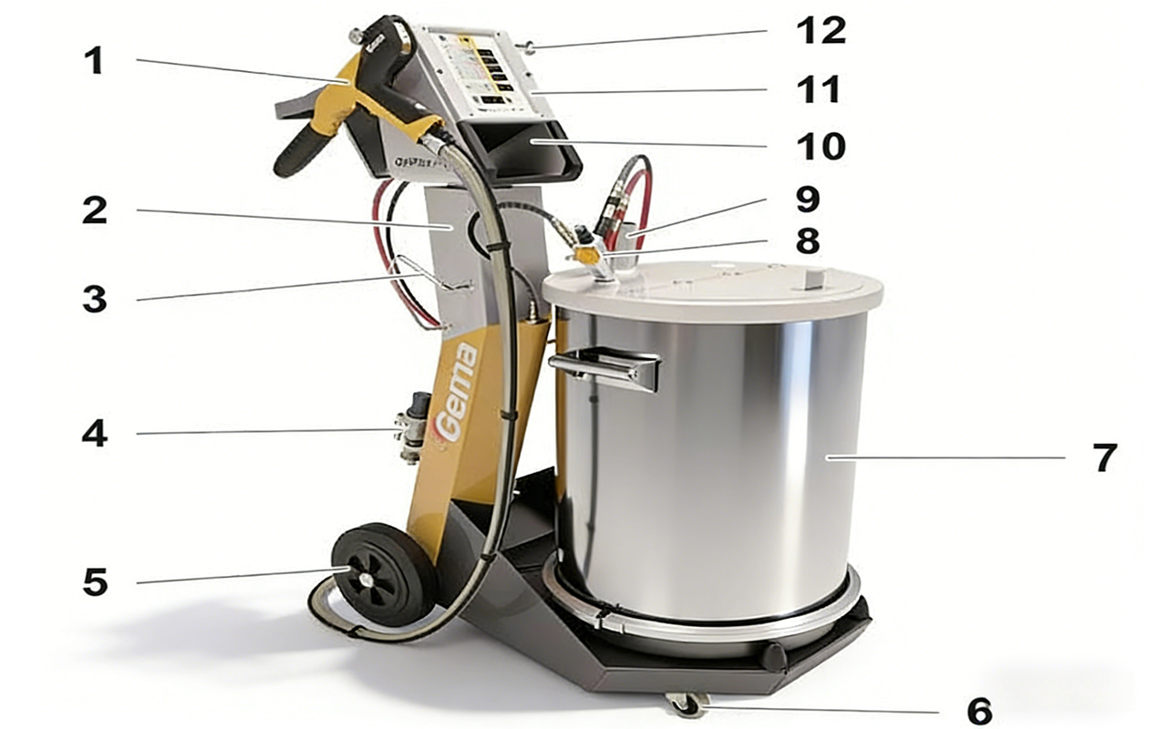 powder coating gun kit