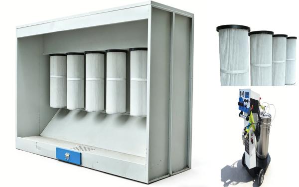 Powder Recovery Cabinet with Spraying Gun