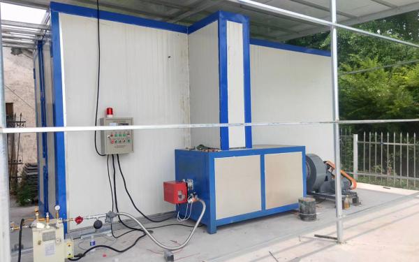 Manual powder coating line oven