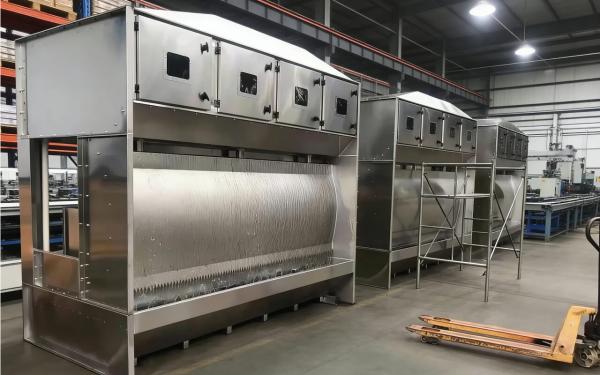 Manual spray painting line with Water Curtain Cabinet