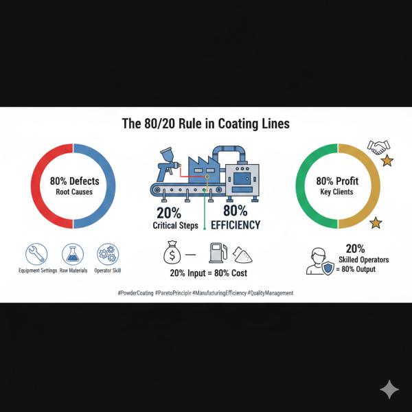 What is the 80/20 rule for coating?