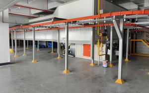 Automatic industrial powder coating oven