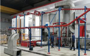 Automatic Powder Booth with Cyclone Recovery