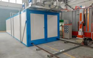 Automatic powder coating line baking room