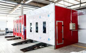 Manual spray painting line