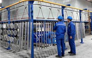 Electrostatic coating process for Aluminum