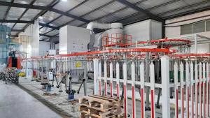 Powder coating production line
