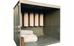 powder coating cabinet with cartriges