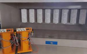 Powder coating recovery booths filter systems