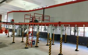 automatic powder coating line